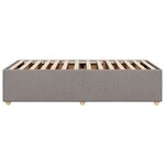 vidaXL Cadre de lit Taupe 90x190 cm Tissu