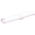 vidaXL Dessus de table bois massif traité bordure assortie