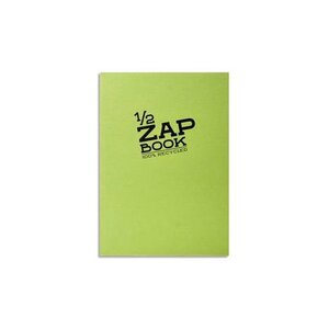 Bloc 1/2 ZAP BOOK Encollé grand côté A6 105x148 mm 160 p unies Couv Aléatoire CLAIREFONTAINE