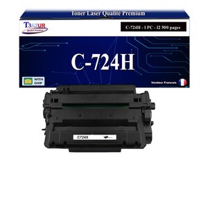 T3AZUR -Toner compatible avec Canon 724H (3482B002) pour Canon LBP6750DN LBP6780X MF512x MF515x