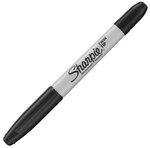 SHARPIE - 1 marqueur permanent - Noir - Pointe Fine & Ultra fine - sous blister