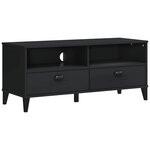 vidaXL Meuble TV VIKEN noir bois d'ingénierie