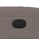vidaXL Fauteuil inclinable taupe tissu