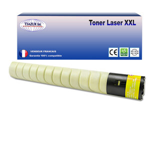 Toner compatible avec ricoh aficio mpc2003sp mpc2003zsp mpc2004sp jaune - 9 500 pages - t3azur