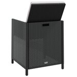 vidaXL Ensemble à manger d'extérieur 9 Pièces résine tressée et acacia