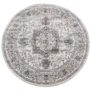 vidaXL Tapis ARBIZU intérieur extérieur design vintage Ø 120 cm