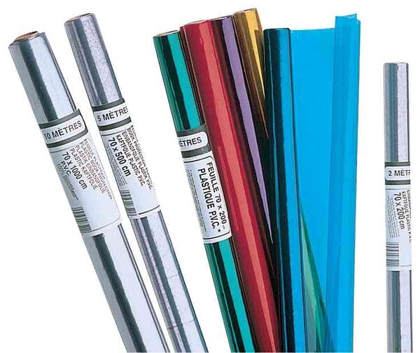 Film couvre-livres Non adhésif PVC incolore 700 mm x 50 m ELBA