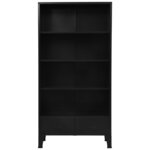vidaXL Bibliothèque industrielle Noir 90x40x180 cm Acier
