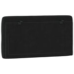 vidaXL Coussin de tête de lit noir 100 cm velours