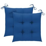 vidaXL Mobilier à dîner d'extérieur pliable avec coussin 3 Pièces Teck