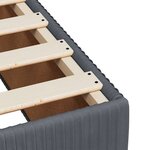 vidaXL Cadre de lit Gris foncé 80x200 cm Velours