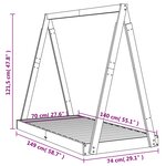 vidaXL Cadre de lit pour enfant blanc 70x140 cm bois de pin massif