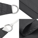 vidaXL Parasol en tissu oxford carré 3 6 x 3 6 m anthracite