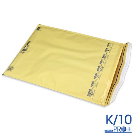 Lot de 200 enveloppes à bulles pro+ marron k/10 format 340x470 mm