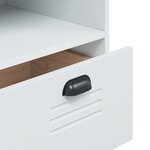 vidaXL Bibliothèque VIKEN blanc 80x40x90 cm bois d'ingénierie