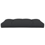 vidaXL Coussin de palette noir 120x80x12 cm tissu