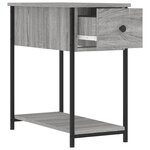 vidaXL Tables de chevet 2 Pièces sonoma gris 30x60x60cm bois d'ingénierie
