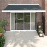 vidaXL Auvent rétractable anthracite 3 5x2 5 m tissu et aluminium