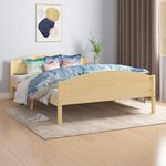vidaXL Cadre de lit Bois de pin massif 160x200 cm