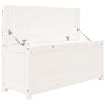 vidaXL Banc Blanc 110x41x76 5 cm Bois de pin massif