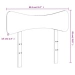 vidaXL Tête de lit 75 cm bois massif de pin