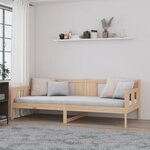 vidaXL Lit de jour Bois massif de pin 90x190 cm