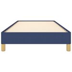 vidaXL Cadre de lit Bleu 90x190 cm Tissu