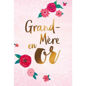 Carte grand-mère en or - draeger paris