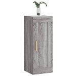 vidaXL Armoire murale sonoma gris 34 5x34x90 cm bois d'ingénierie