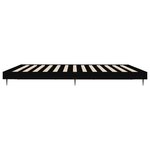 vidaXL Cadre de lit noir 200x200 cm bois d'ingénierie