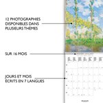 Petit Calendrier Mensuel 2025 14x18 Cm - Monet - Draeger paris