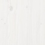 vidaXL Cadre de lit sans matelas blanc 90x190 cm bois de pin massif