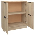 vidaXL Buffet Chêne sonoma 60x30x70 cm Bois d'ingénierie