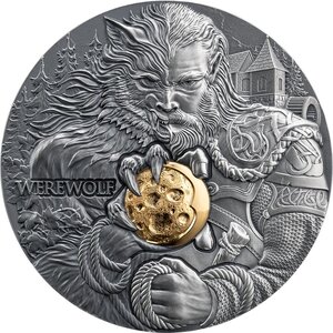 Pièce de monnaie en Argent 2000 Francs g 62.2 (2 oz) Millésime 2024 Dual Essence WEREWOLF