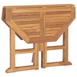 vidaXL Mobilier à dîner d'extérieur pliable 5 Pièces Bois solide de teck