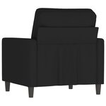 vidaXL Fauteuil Noir 60 cm Velours