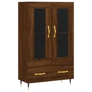 vidaXL Buffet haut chêne marron 69 5x31x115 cm bois d'ingénierie