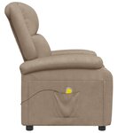 vidaXL Fauteuil de massage Cappuccino Similicuir