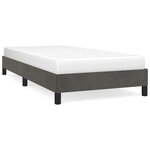 vidaXL Cadre de lit Gris foncé 100 x 200 cm Velours