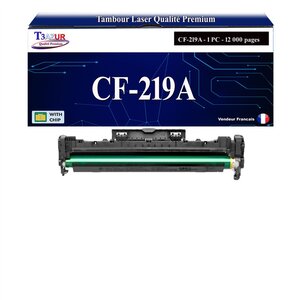 T3AZUR -Kit tambour compatible avec HP CF219A (19A) pour HP LaserJet Pro M102a M102w MFP M130a M130fn M130fw M130nw