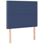 vidaXL Têtes de lit 2 Pièces Bleu 90x5x78/88 cm Tissu