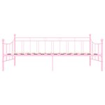vidaXL Cadre de lit de repos Rose Métal 90 x 200 cm