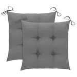 vidaXL Ensemble à manger d'extérieur pliable avec coussin 3 Pièces Teck