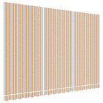 vidaXL Tissu de remplacement pour auvent rayures multicolores 4 5x3 m