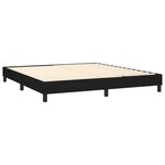 vidaXL Cadre de lit Noir 180 x 200 cm Tissu