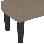 vidaXL Banc Taupe 100x30x30 cm Tissu