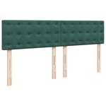 vidaXL Sommier à lattes de lit et matelas Vert foncé 180x200cm Velours