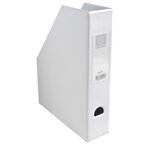 Porte revue Dos 70mm PVC Blanc EXACOMPTA