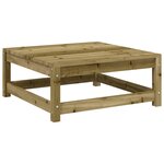 vidaXL Salon de jardin avec coussins 10 Pièces bois de pin imprégné