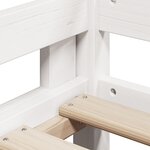 vidaXL Lit superposé sans matelas blanc 75x190 cm bois de pin massif